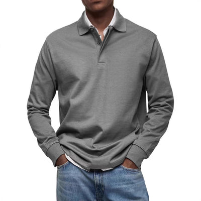 Men’s Button-Down Shirt – Relaxed Fit – Long Sleeve – Natural Fibers – Casual Wear