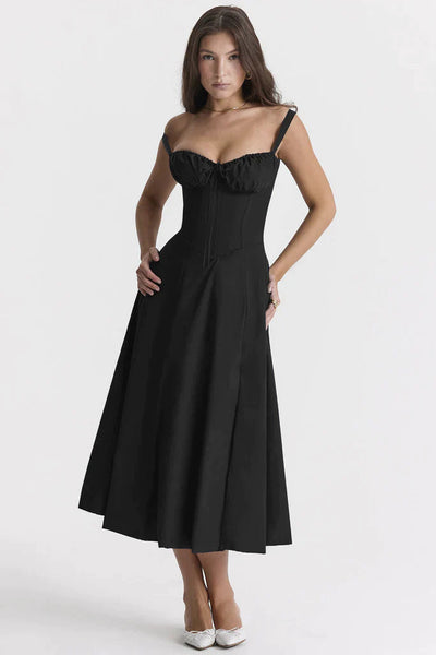 Printed Bustier Dress - Thea Sustainable Polyester Blend