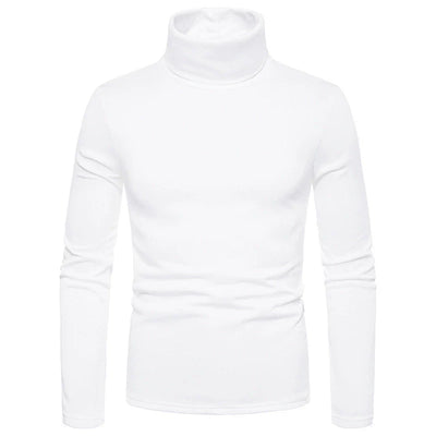 Men’s Turtleneck T-Shirt – Slim Fit – Stretch Fabric – Long Sleeve Base Layer