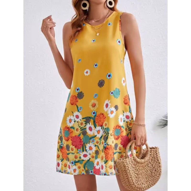 Women’s Shift Dress – Sleeveless – Cotton – Relaxed Fit – Knee Length