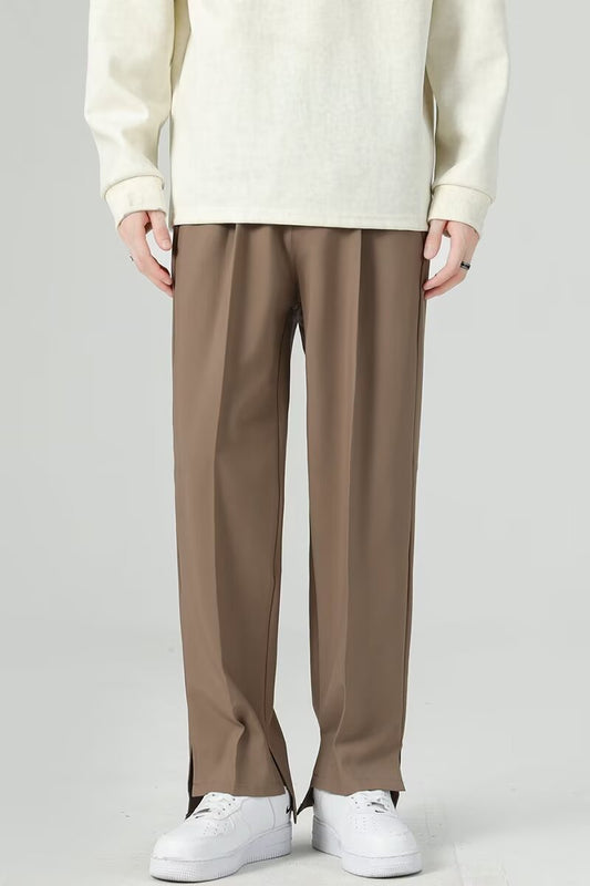 Men’s Harem Pants – Tapered Fit – Soft Drapey Fabric – Pleated Front – Ankle Length