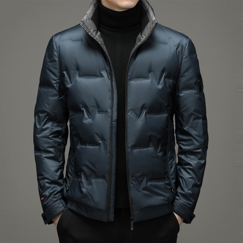 Men's warm thick down jacket