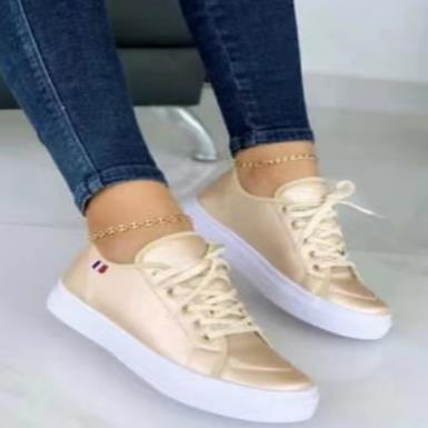 Women’s Orthopedic Shoes – Lace-Up Fit – Thick Sole – Smooth Finish – All-Day Comfort