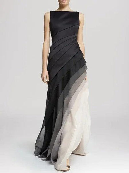 Elegant Satin Evening Dress for Women