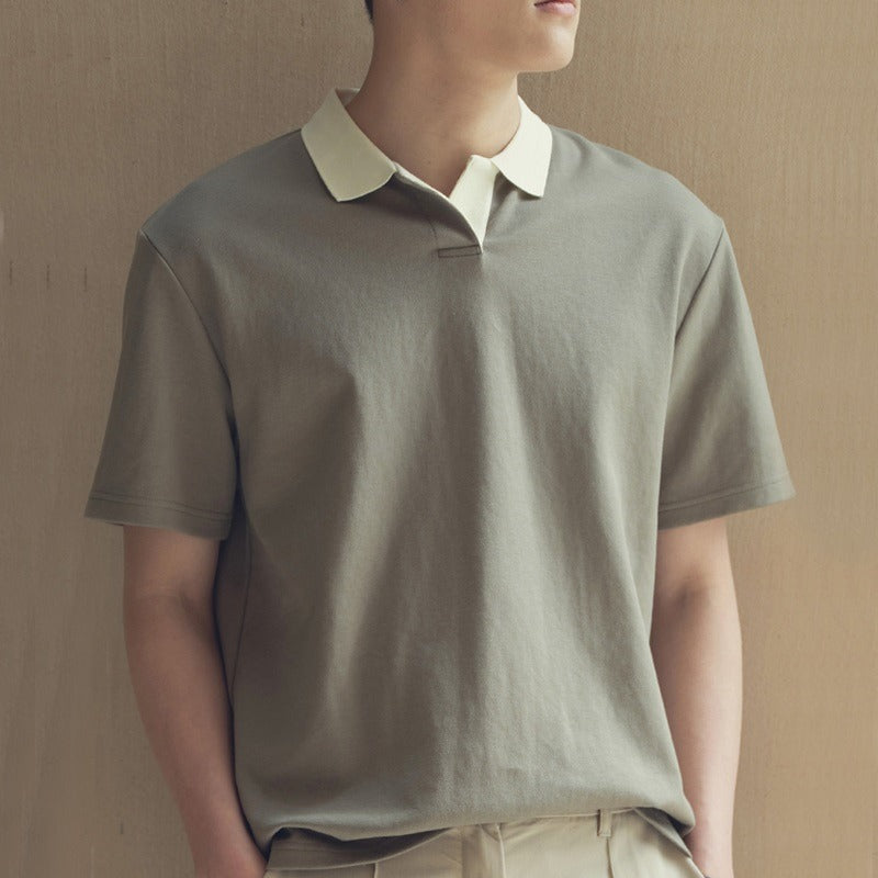Men’s Polo Shirt – Breathable Fabric – Regular Fit – Short Sleeve – Minimalist Casual Style