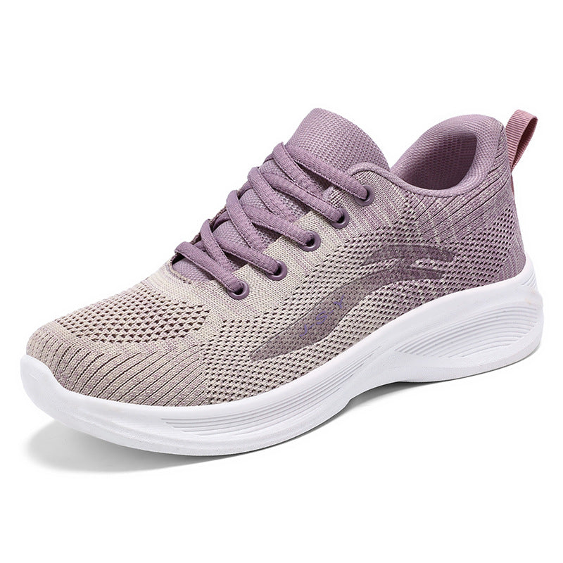 Women’s Running Shoes – Fly-Knit Mesh – Breathable Lightweight – Cushioned Sole
