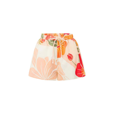 Women’s Sleeveless Top – Loose Fit – Cropped Length – Floral Print – Adjustable Straps
