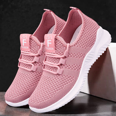 Women’s Running Shoes – Breathable Mesh – Lightweight – Low-Top Athleisure Fit