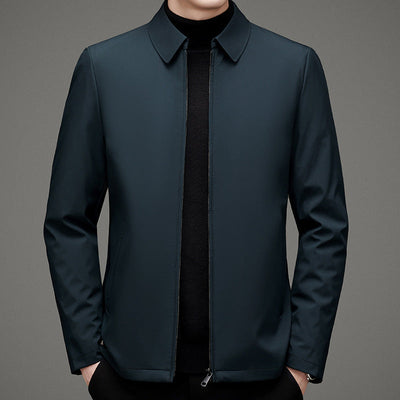 Men’s Jacket - Smart Casual - Fitted Design - Classic Collar - Zip Closure