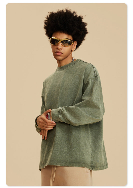 Men’s Crewneck Sweater – Soft Knit Cotton – Relaxed Fit – Long Sleeve
