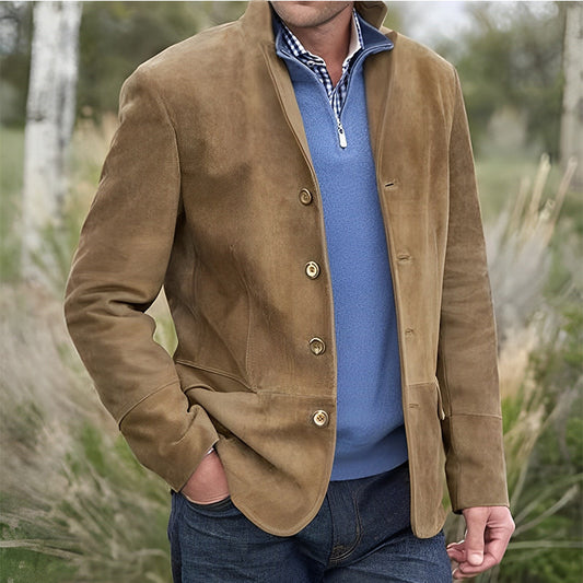 Men's Jacket - Single-Breasted - Classic Casual Design