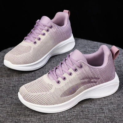Women’s Running Shoes – Fly-Knit Mesh – Breathable Lightweight – Cushioned Sole