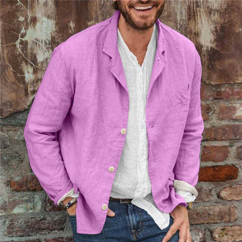 Men’s Blazer – Relaxed Fit – Notch Lapel – Lightweight Casual