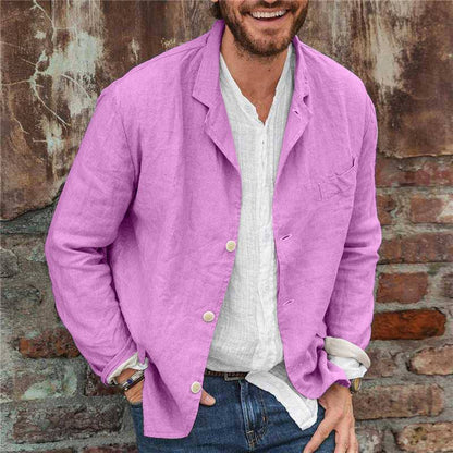 Men’s Blazer – Relaxed Fit – Notch Lapel – Lightweight Casual