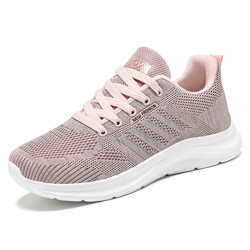 Women’s Running Shoes – Breathable Knit – Cushioned Sole – Lightweight Lace-Up Fit