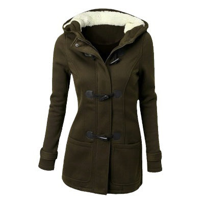 Women’s cozy hooded fleece jacket