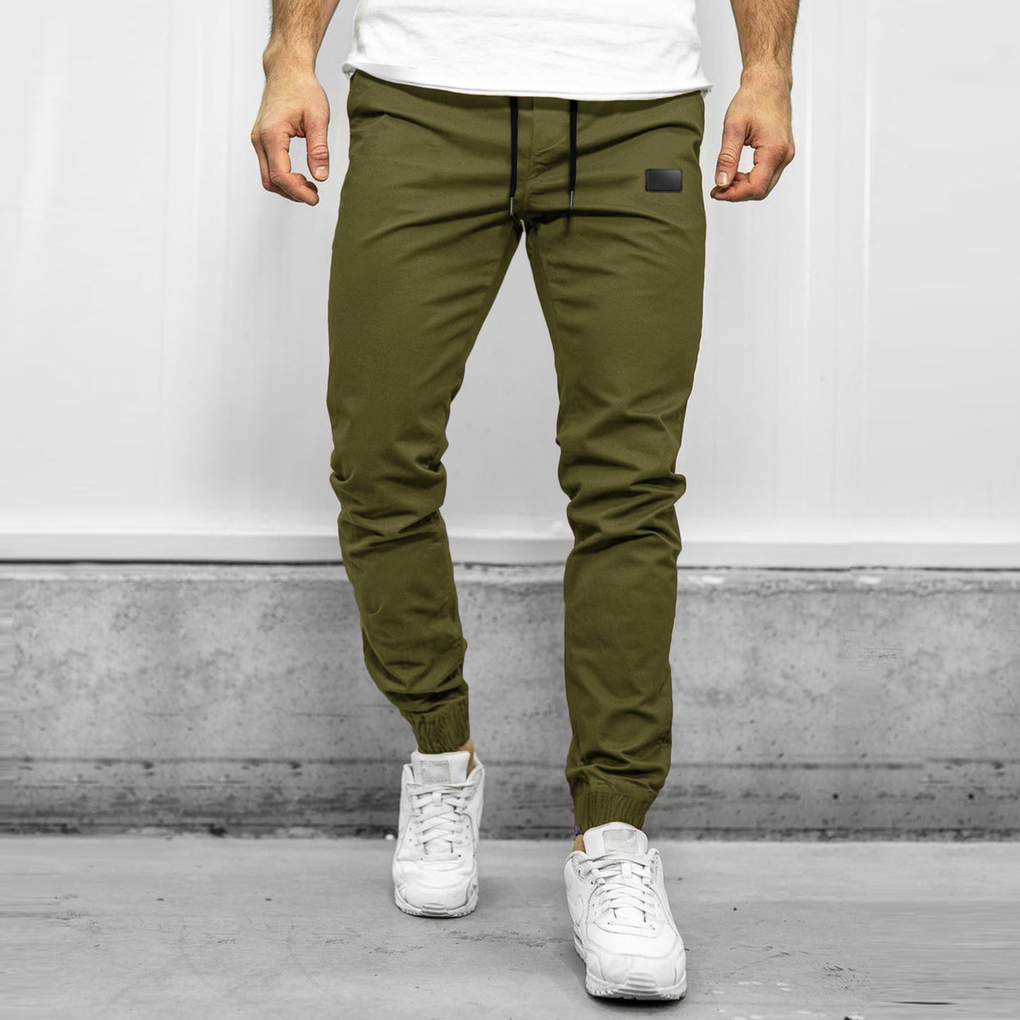 Men’s Cargo Pants – Relaxed Fit – Tapered Leg – Elastic Waist – Multi Pocket Casual Wear