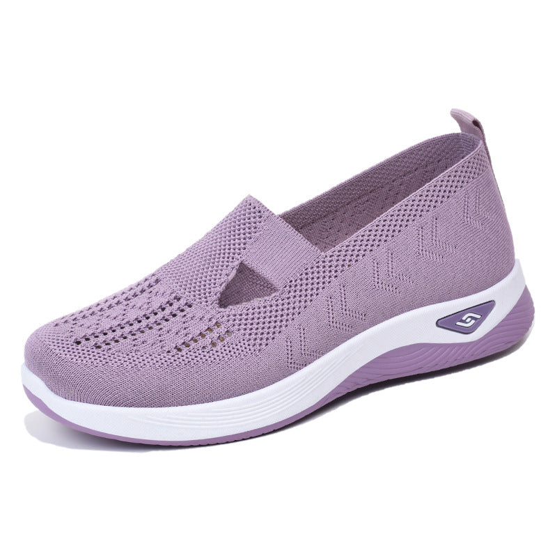Women’s Slip-On Shoes – Breathable Mesh – Cushioned Sole – Lightweight Casual Fit
