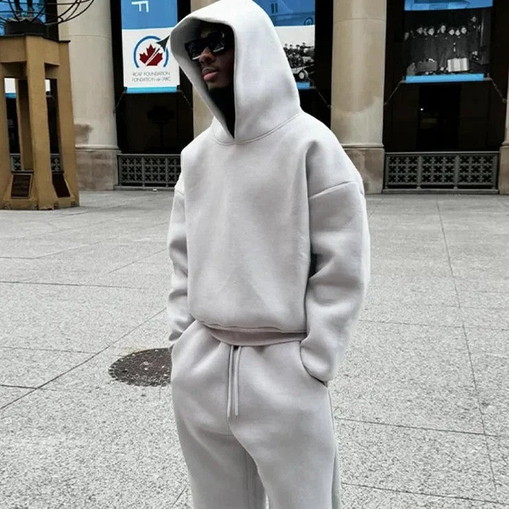 Men's Hoodie – Oversized Fit – Drawstring Hood – Casual Pullover