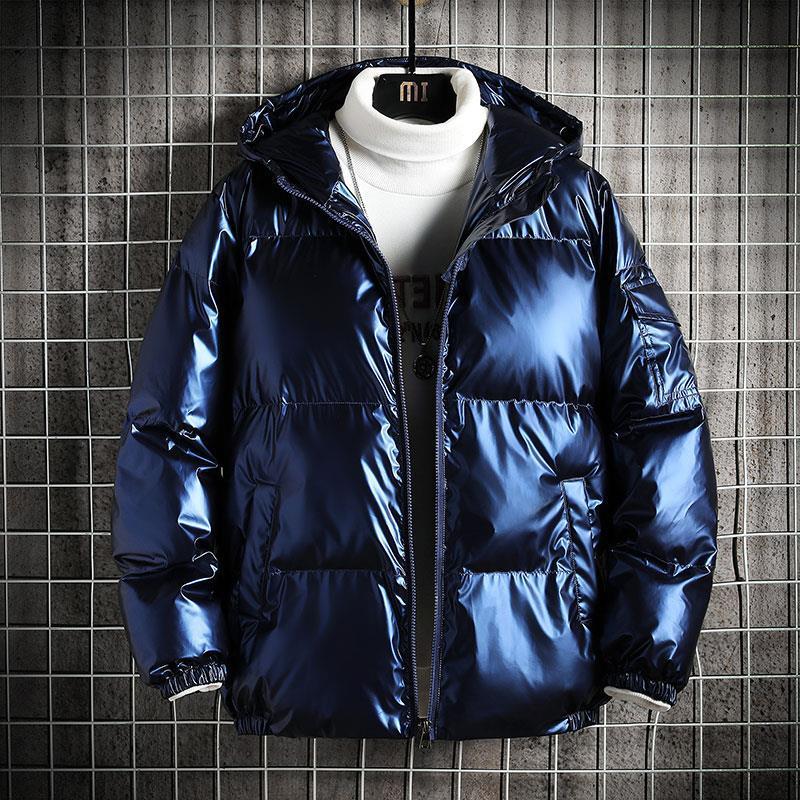 Men’s Puffer Coat – Oversized Fit – Quilted – Water-Resistant – Hooded Zip Closure