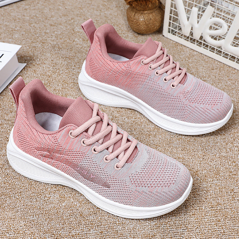 Women’s Running Shoes – Fly-Knit Mesh – Breathable Lightweight – Cushioned Sole