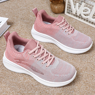 Women’s Running Shoes – Fly-Knit Mesh – Breathable Lightweight – Cushioned Sole