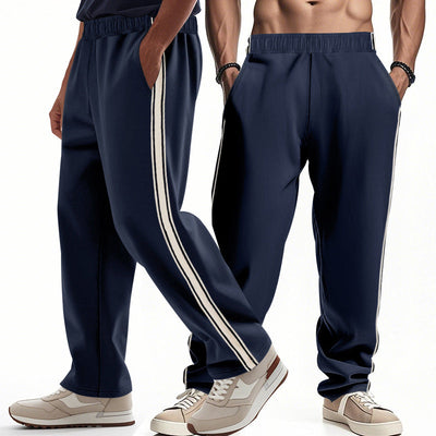 Men’s Jogger Pants – Relaxed Fit – Breathable Fabric – Elastic Waist – Side Stripes
