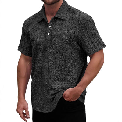 Men’s Polo Shirt – Regular Fit – Soft Textured Knit – Short Sleeve Breathable Fabric