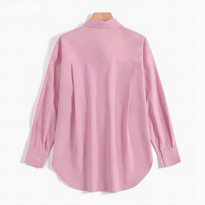 Women’s Oversized Shirt – Button-Up – Long Sleeve – Relaxed Fit