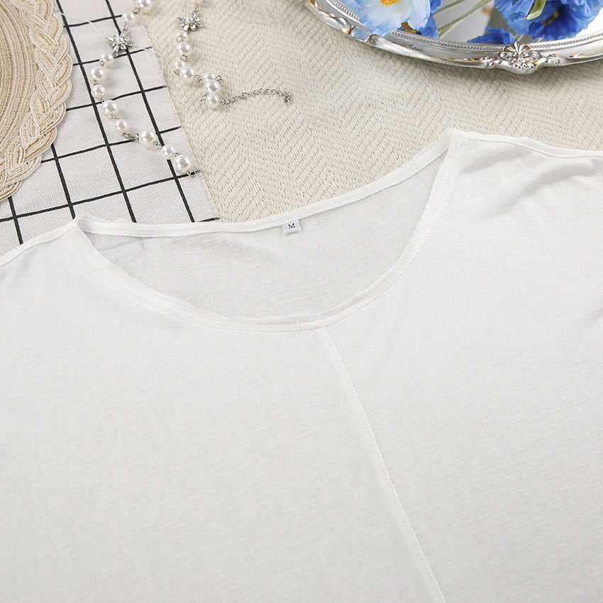 Women’s Loungewear Set – Cotton Blend – Relaxed Fit – Long Sleeve – Crew Neck – Full Length
