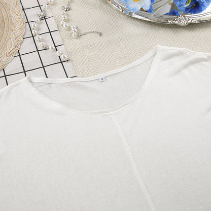 Women’s Loungewear Set – Cotton Blend – Relaxed Fit – Long Sleeve – Crew Neck – Full Length