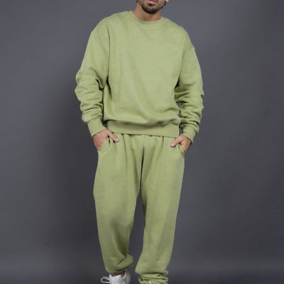 Men’s Tracksuit Set – Cotton – Relaxed Fit – Ribbed Cuffs – Casual Comfort Wear