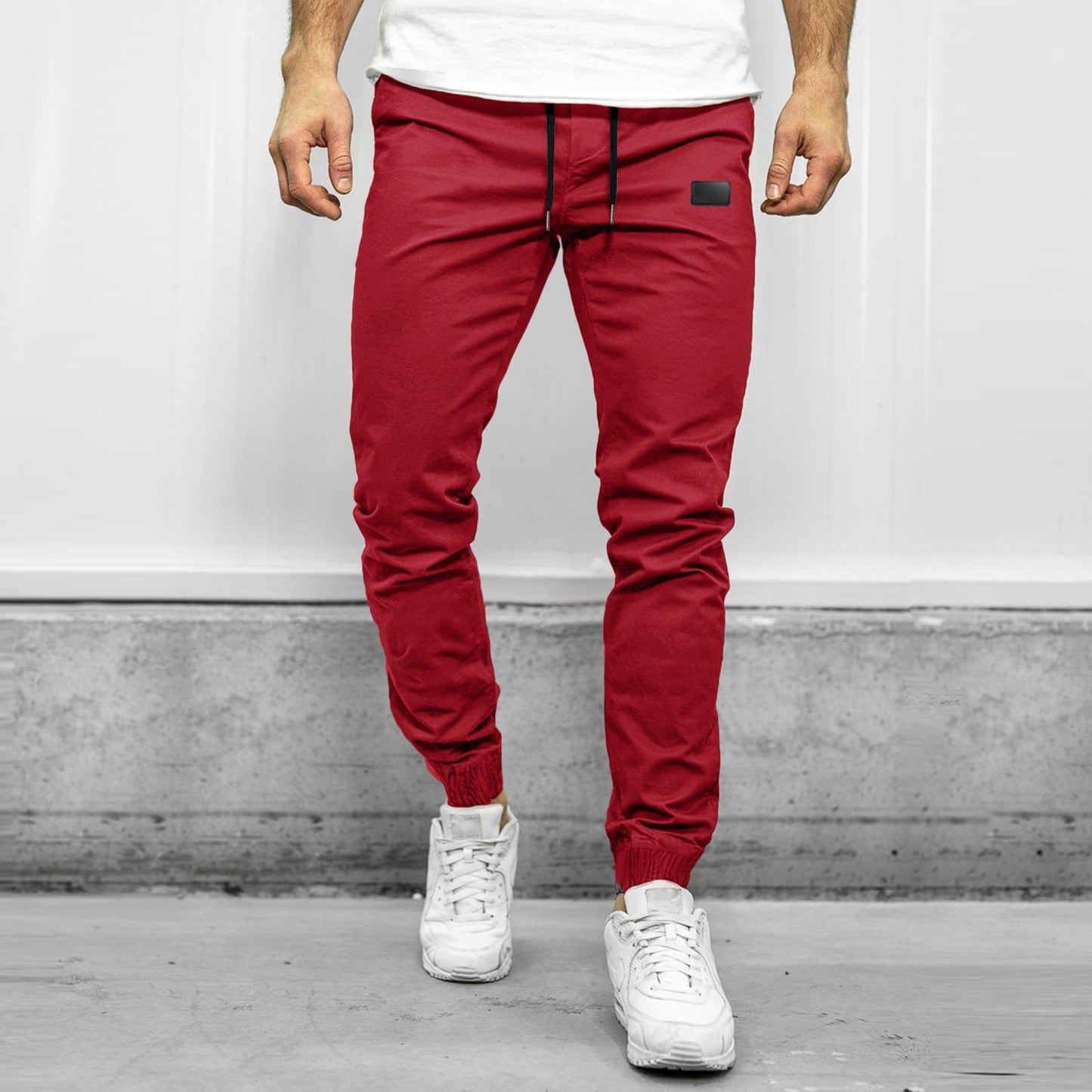 Men’s Cargo Pants – Relaxed Fit – Tapered Leg – Elastic Waist – Multi Pocket Casual Wear