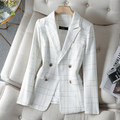 Women’s Blazer – Tailored Fit – Double-Breasted – Decorative Buttons