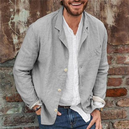 Men’s Blazer – Relaxed Fit – Notch Lapel – Lightweight Casual