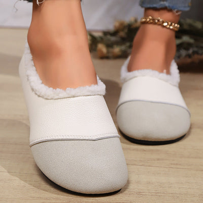 Women’s Moccasin Shoes – Faux Shearling Lined – Slip-On – Soft Sole – Animal Print