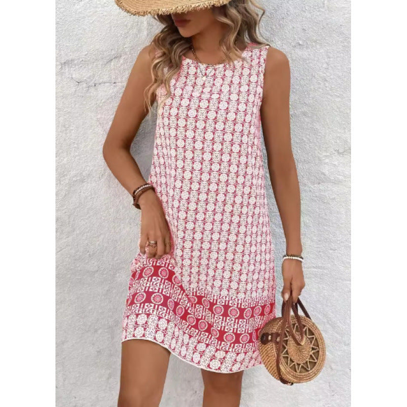 Women’s Shift Dress – Sleeveless – Cotton – Relaxed Fit – Knee Length