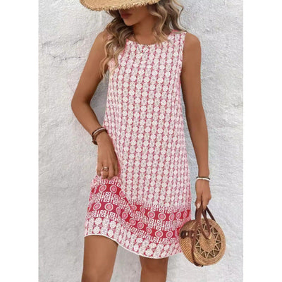 Women’s Shift Dress – Sleeveless – Cotton – Relaxed Fit – Knee Length
