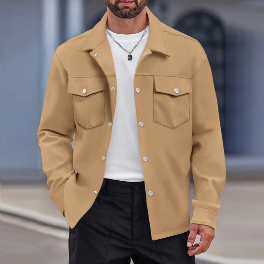 Men’s Jacket – Modern Fit – Wool – Button Front – Flap Chest Pockets