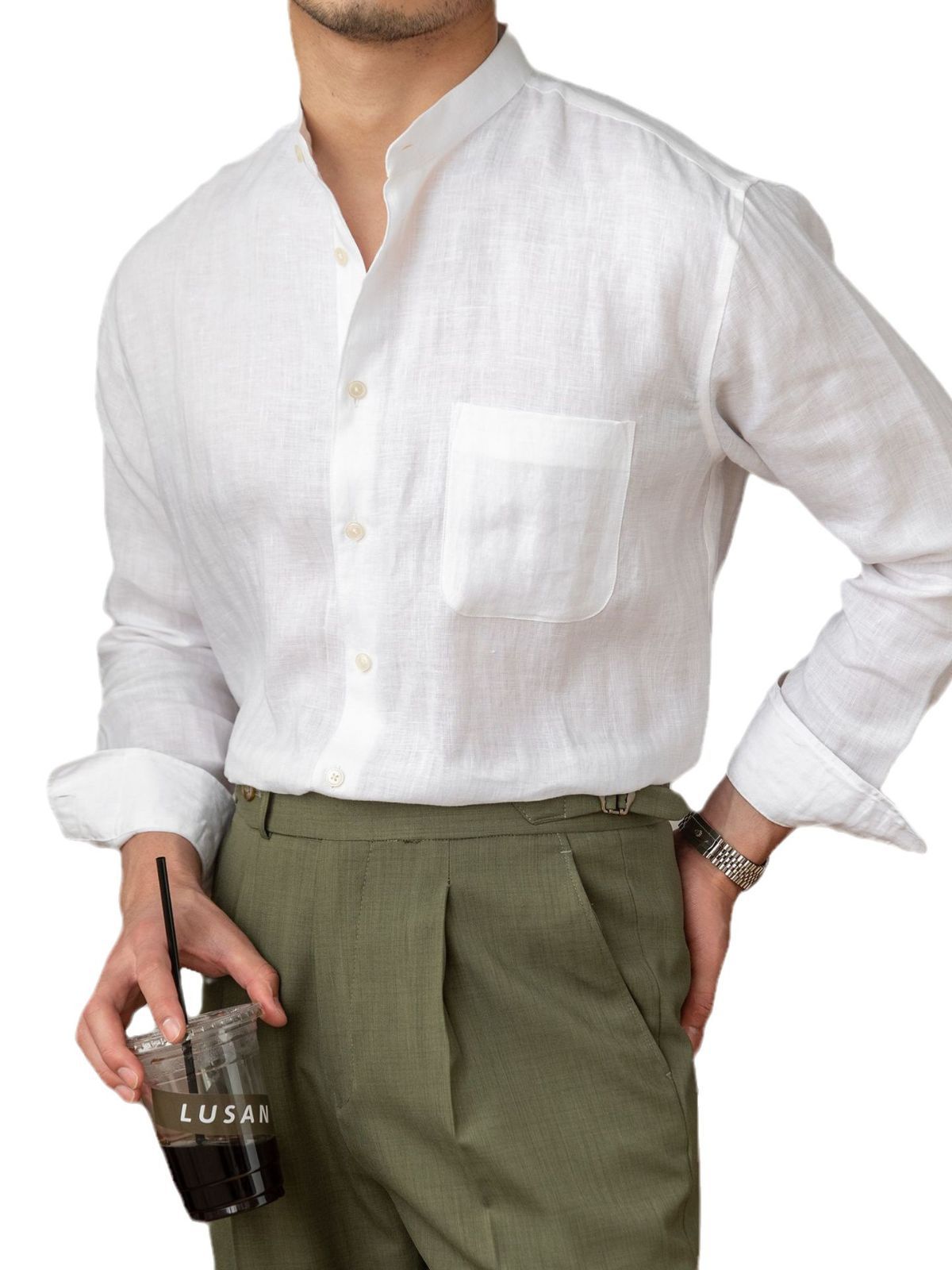 Men's versatile button-down shirt