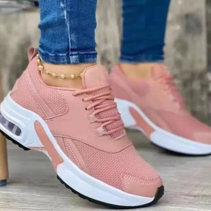Women’s Ortho Sneakers – Breathable Mesh – Cushioned Sole – Lace-Up Athletic Fit