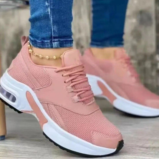 Women’s Ortho Sneakers – Breathable Mesh – Cushioned Sole – Lace-Up Athletic Fit