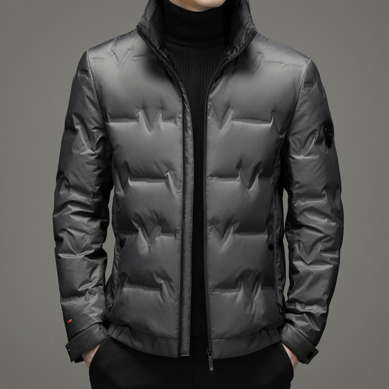 Men's warm thick down jacket