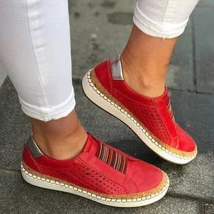 Women’s Slip-On Sneakers – Breathable Blend – Cushioned Sole – Casual Orthopedic Fit