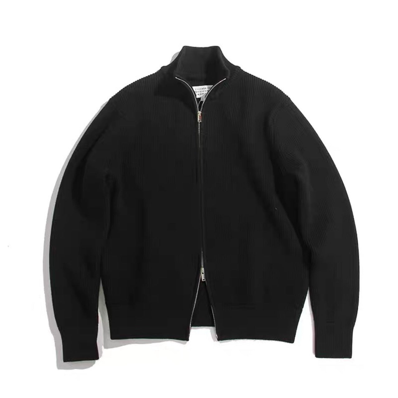 Men's Zip-Up Cardigan - High Neck - Full Sleeve - Classic Design