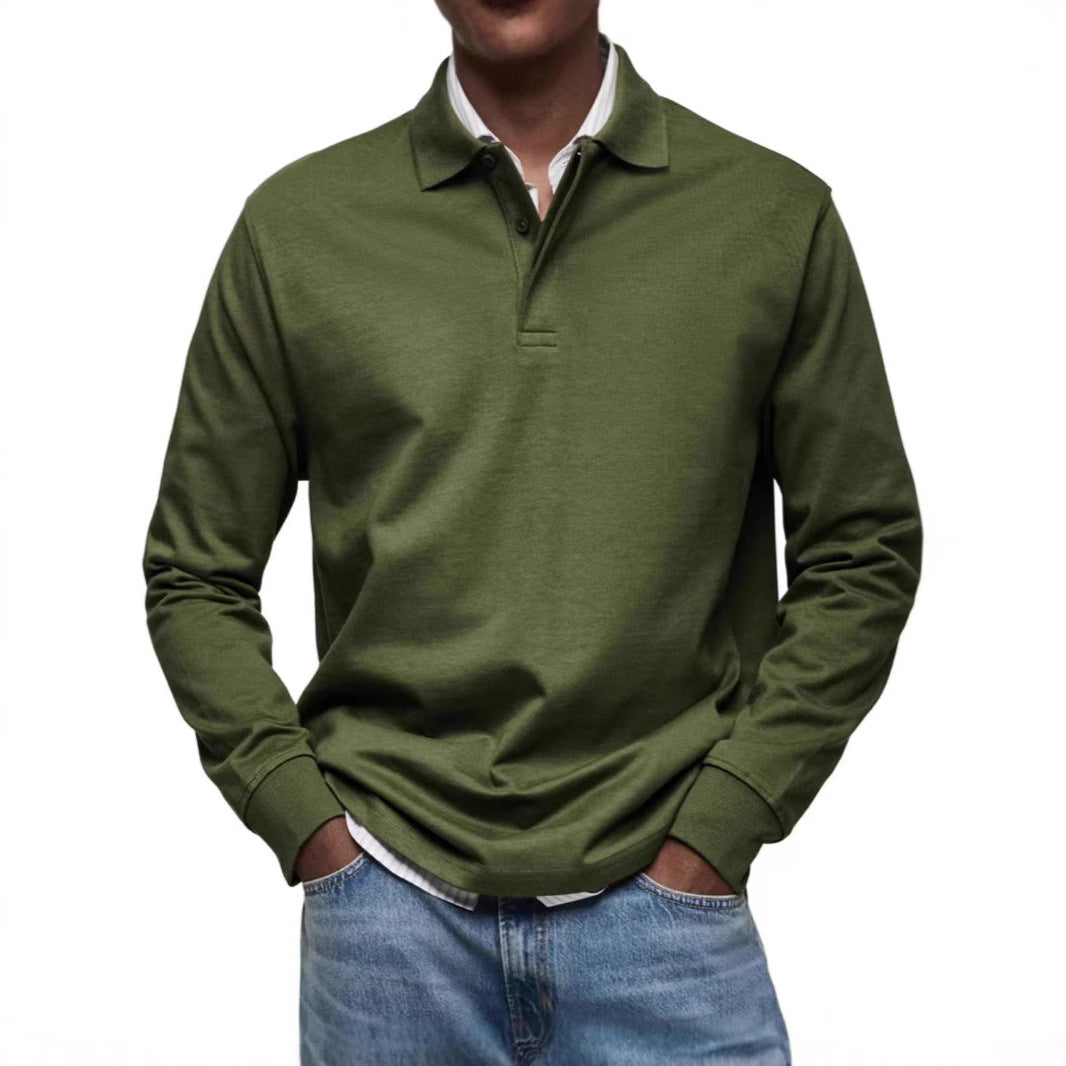 Men’s Button-Down Shirt – Relaxed Fit – Long Sleeve – Natural Fibers – Casual Wear