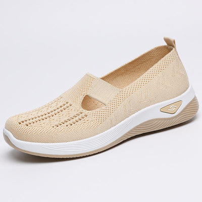 Women’s Slip-On Shoes – Breathable Mesh – Cushioned Sole – Lightweight Casual Fit