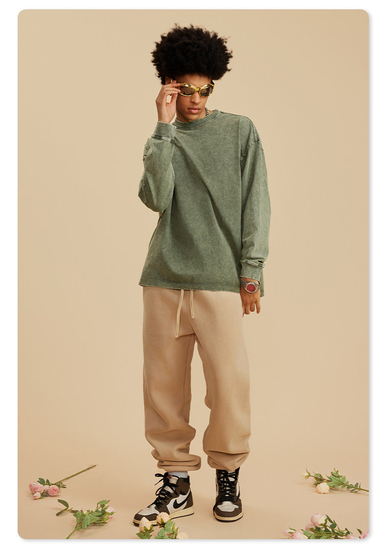 Men’s Crewneck Sweater – Soft Knit Cotton – Relaxed Fit – Long Sleeve