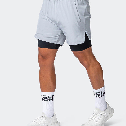 Men’s Athletic Shorts – Slim Fit – Dual Layer – Stretch Support – Breathable Design