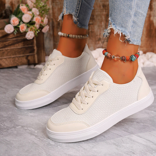 Women’s Orthopedic Sneakers – Breathable Mesh – Low Top – Lace-Up – Cushioned Sole – Casual Fit